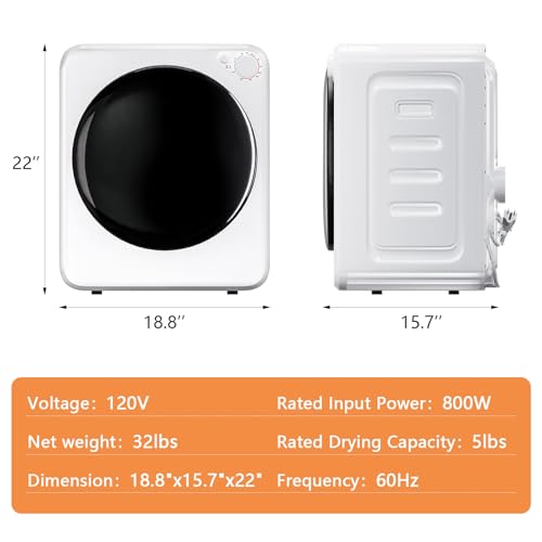 image for DOGHLY Portable Washer and Dryer Combo Set, 32 lbs Portable Clothes Dr