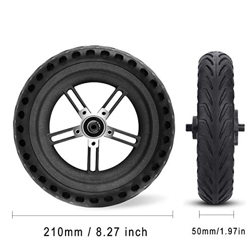 Solid Tire Replacement For Electric Scooter Xiaomi Mi M365 8.5 Inches Scooter Wheel's Replacement Explosion-Proof Solid Tire Wheel Hub Set #TOP1