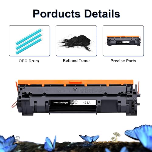 LOSMANN Toner 135A W1350A (Z CHIPEM) kompatybilny z HP 135A 135X W1350X kompatybilny z LaserJet MFP M234dw M234sdw M234sdn M234dwn M209dw M209dwn M234 M209 (1 czarny)