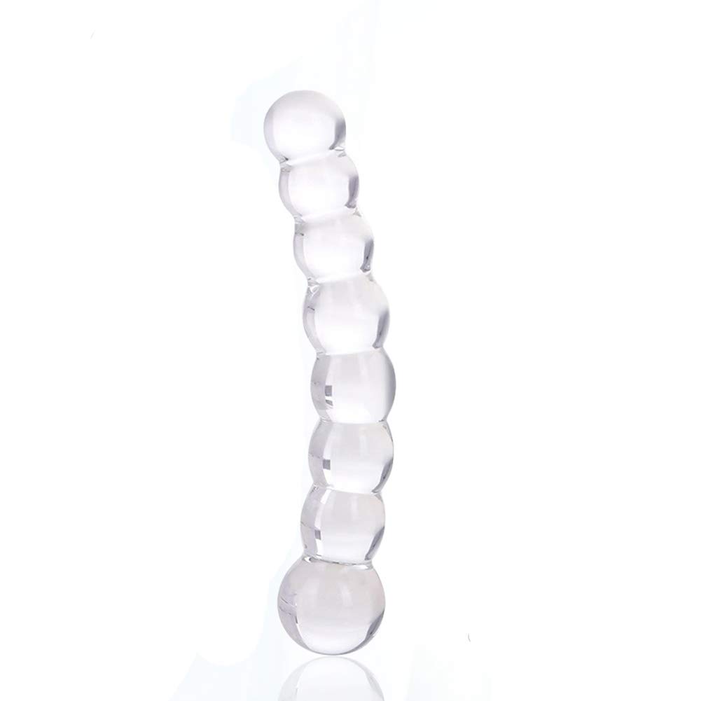Plug anale Sextoyset per uomo, dildo in vetro, punto G, stimolazione vagina, masturbazione, roluck cristallo perline buttplug trasparente anale giocattolo per donne e uomini