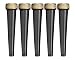 EZtube 5-Pack Joint Blunt Cigarette Tube Doob Vial Holder Waterproof Airtight Smell Proof Odor Sealing Container (Black)
