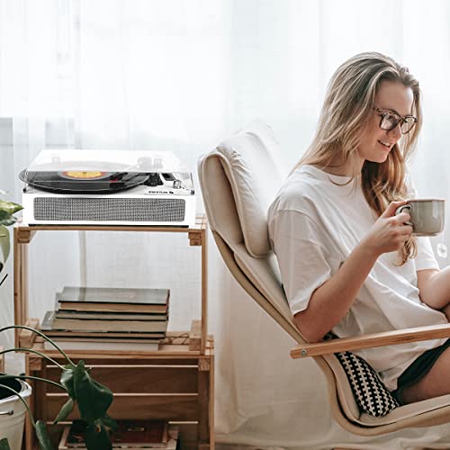 PRIXTON Studio Deluxe | Platine Vinyle Vintage | Reproducteur de disques Vinyle et de la Musique Via Bluetooth USB… - Les Beatles, Paul McCartney, John Lennon, RIngo Starr, George Harrison PRIXTON Studio Deluxe | Platine Vinyle Vintage | Reproducteur de disques Vinyle et de la Musique Via Bluetooth USB… – Image 5