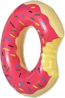 Boia Donuts Inflável Premium Rosquinha Mordida para Piscina Praia Festa Diversão Garantida Resistente e Confortável