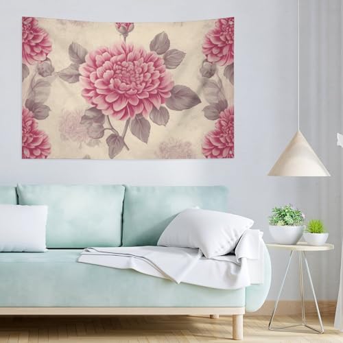 Drapeau floral vintage grand format pour habiller un mur vide - 3
