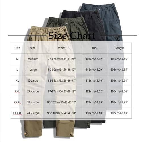 Men's Hiking Pants with Zipper Pockets Convertible Lightweight Quick Dry Fishing Safari Camping Travel Scout Pants2