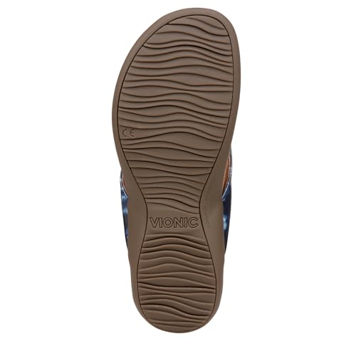 Image of Vionic Women's Rest Bella Toe Post Sandal- Supportive Ladies Orthotic Sandals that include Three Zone Comfort with Arch Support- Flip Flop for Ladies, Medium and Wide Width Size 5-12