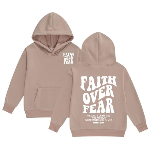 Sweat capuche enfant fille kaki confortable avec poche