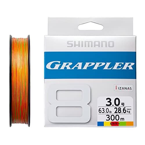 Shimano Grappler PE 8 (5 Colors) Offshore Casting Jigging No. 3 / 63lb (28.6kg) - 300 m