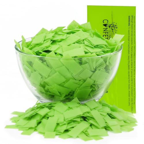 Image of Ultimate Confetti - Rectangular Light Green Tissue Paper Confetti - 1 lb