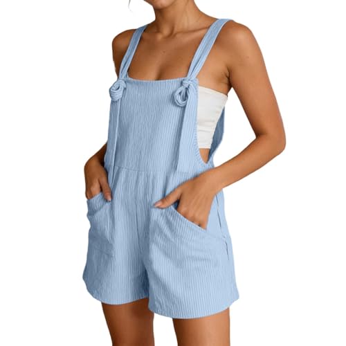 Peto corto para mujer en lino suave: un mono vintage y fresco para tus paseos de ocio
