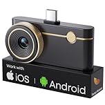 Thermal Master P3 - Thermal Camera for iPhone & Android, 8mm Macro Vision Infrared Imager with 35mK NETD, 512x384 Super Resolution, 2℃ Accuracy, -20℃-600℃ Range, Home PCB Inspection, Black