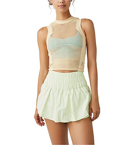 Débardeur Mesh in Session Free People Latte - Top en maille pour femme XS-SM