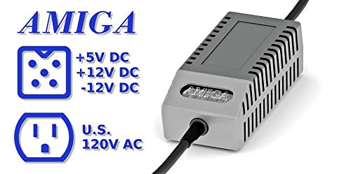 Amiga 500 PSU Modern Gray US - Replacement Amiga 500 Power Supply, US Plug