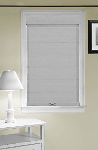 Achim Home Furnishing Window Blinds: Cordless Celestial Sheer Double-Layered Window Roller Shade (Gray, 35" X 72") #TOP1