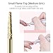 MelodySusie Nail Drill Bits Set, 7pcs Tungsten Carbide Nail Bits for Nail Drill E-file, 3/32 inch Bits Manicure Pedicure Remover Tools for Acrylic Gel Nails, Salon Home Nail Care Supplies, Gold