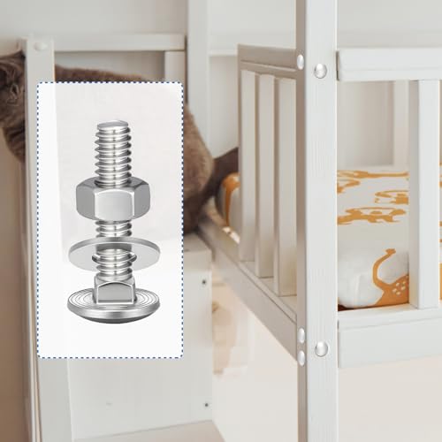Image of Zonon 25 Sets 3 /8-16 x 1-1 /2 Stainless Steel Carriage Bolts and Nuts Kit Round Head Square Neck Carriage Bolts Screws and Hex Nuts and Flat Washers, Stainless 18-8 Full Thread Coverage (Silver)