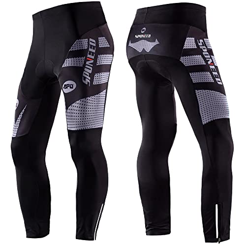 4D Gel Padded Bicycle Pants Riding Road Bike Wear for Cycling Stretchy Biking Gear US XXXL Gray by sponeed - Used condition - US$22.16