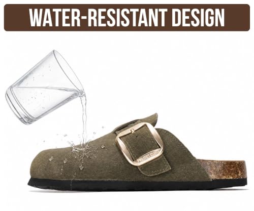 Image of 100% Genuine Leather Clogs for Women Footwear - Fall Shoes for Women