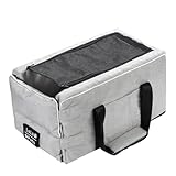 【犬専門誌掲載・獣医師監修】［LaLa-Pets］ ドライブボックス ドライブベッド 底板付き 小型犬 ペットキャリー (ライトグレー蓋付き)