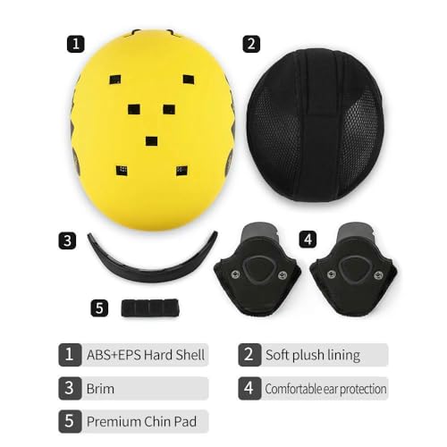 Casco de esquí niños de seguridad moldeado integralmente 4