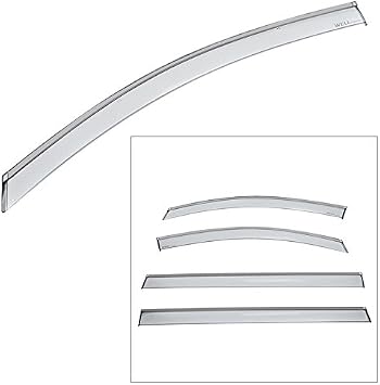 WellVisors Window Visor 2015-2021 Compatible with Kia Sedona Side Sun Window Deflectors Black