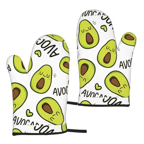Wurton Pears Print Microwave Oven Mitts 5.9