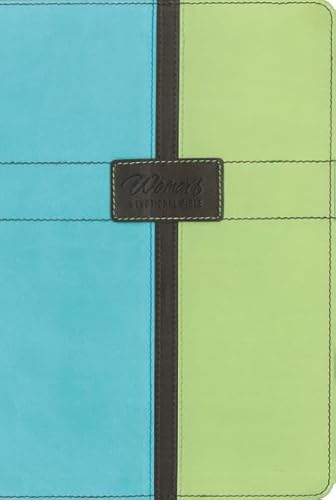 New Women's Devotional Bible: New International Version, Pool Blue/Melon Green,