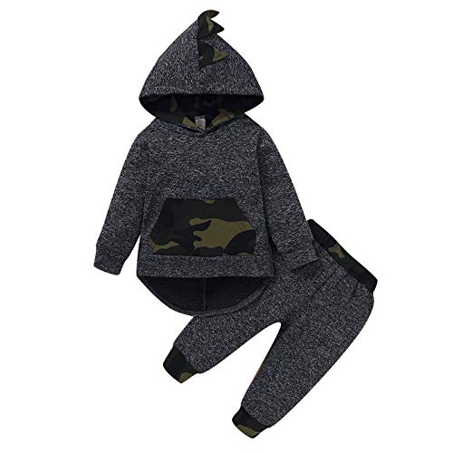 18 Months Boy Clothes Toddler Boy Outfit Long Sleeve Camo Shirts Infant Dinosaur Clothes Boys Pullover Sweatshirt Fall Winter 1T 2T Boy Clothes