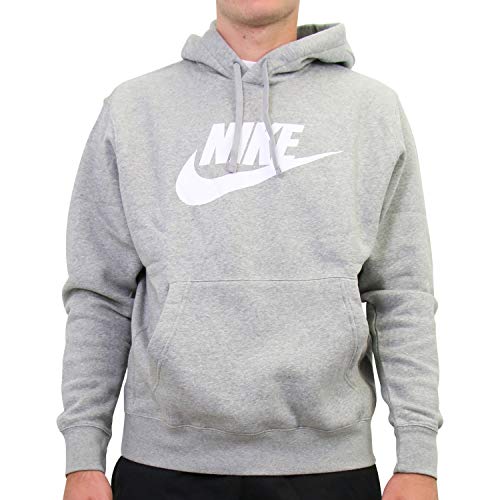 Nike Men's Graphic Pullover Hoodie Gray