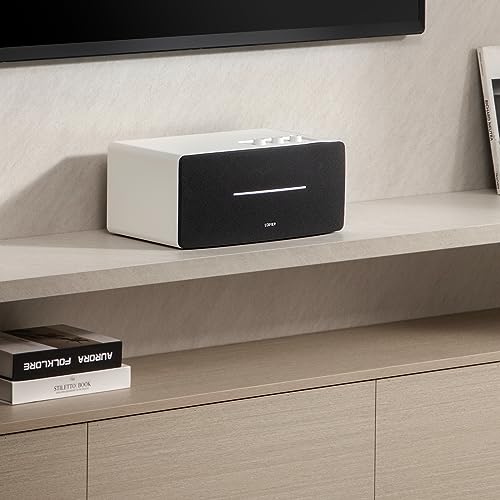 Edifier D12 Integrated Desktop Computer Speakers with Bluetooth 5.0, Wireless Stereo Tabletop Speaker 70 Watts RMS with Subwoofer Line Out, RCA, Aux Input for PC Monitor Laptop (White) - Image 7