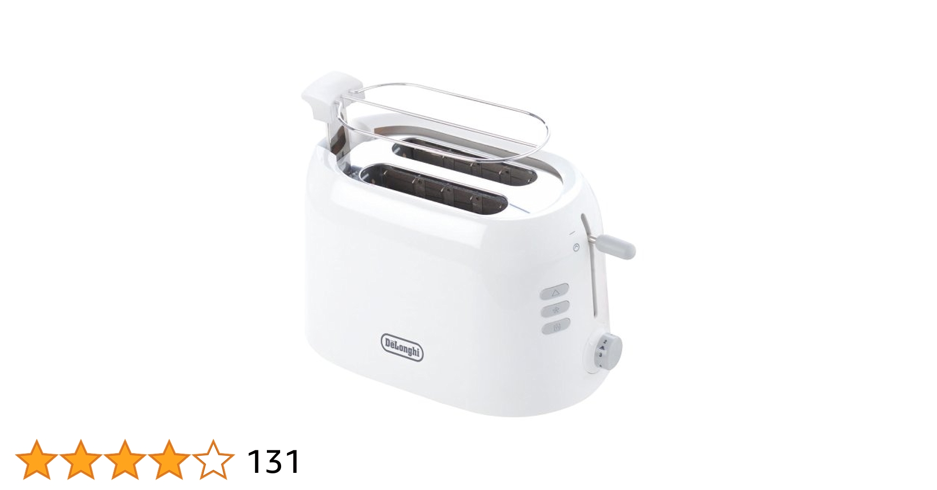 【未開封新品】デロンギ「ポップアップトースター TTP220J-WH」 Amazon | デロンギ(DeLonghi) トゥルー ポップアップトースター
