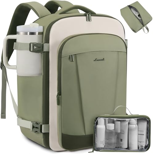 LOVEVOOK 40L Travel Backpack for Women & Men, Airline Approved Carry On Backpack, TSA Personal Item