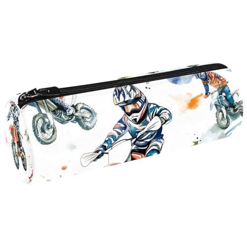 VAPOKF Vattenfärg motor kors penna pennfodral myntväska kosmetisk sminkväska för student kontorsförvaring skola kontor förvaring