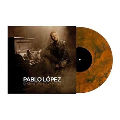 Portada del vinilo Once historias y un piano de Pablo López
