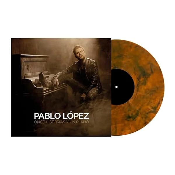 Portada del vinilo Once historias y un piano de Pablo López