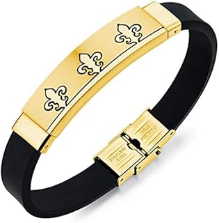 JewelOra OPH-1007 Gold Plated Stainless Steel Jewelry Bracelet For Men