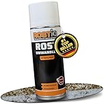 Rostio Rostumwandler Spray 400 ml – Rostkonverter & Korrosionsschutz – farblos – überlackierbar nach ca. 120 Min – Epoxidharz-Basis – temperaturbeständig bis 180 °C