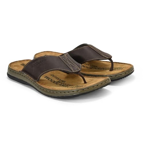 Image of Woodland Men's Leather Slippers