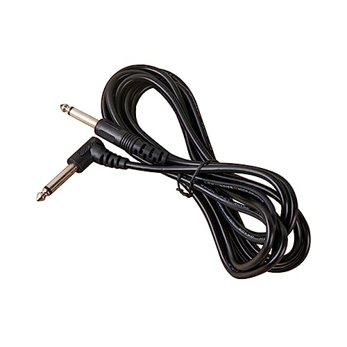 TOGEVAL 10pcs 6.35mm Guitar Patch Cable Elbow Patch Cable for Electric Guitar Amp Cord
