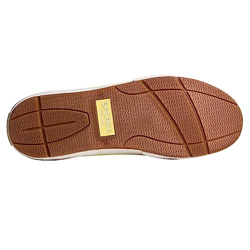 Sperry Halyard Sapato náutico masculino de lona com 2 olhos, Cimento, 40 BR