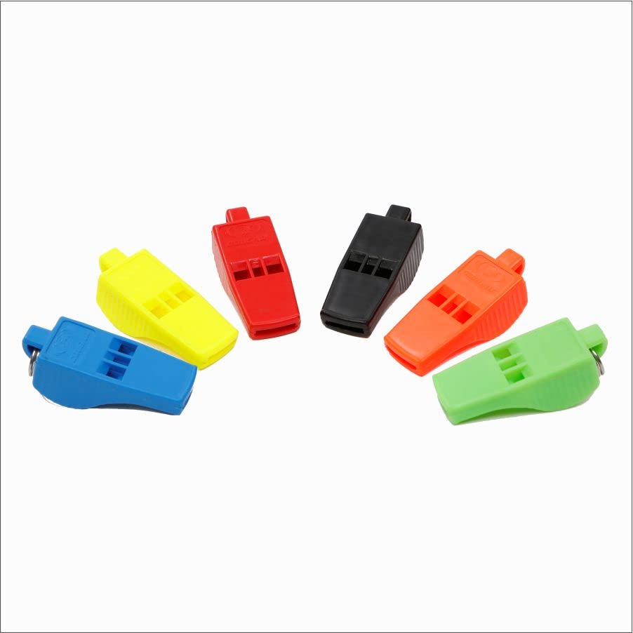 COUGAR PEALESS Bolt Whistle (Pack of 5)|| Pealess Design to Ensure a penetrating || High Frequency Trill|| Plastic Whistle for Football Sports Lifeguards Survival Emergency Training (Multicolour-5) (B0BS9KNN67) Amazon Price History, Amazon Price Tracker