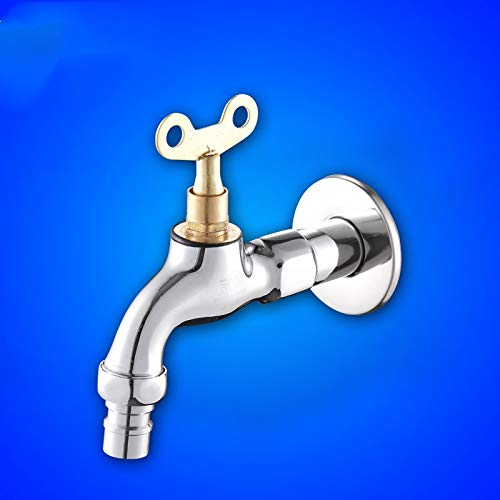 Outdoor with key antitheft faucet and long washing machine faucet mop