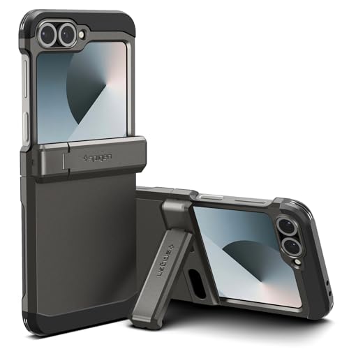Spigen Tough Armor Pro Designed for Galaxy Z Flip 6 Case (2024) [Kickstand] - Sierra Blue