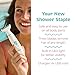 PalmPerfect Rechargeable Shaver for Women – Waterproof Electric Razor with Built-in LED Light – Includes Space-Saving Shower Wall Mount and USB Charging Cable – Safe for All Body Parts