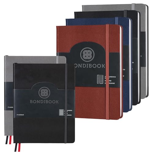 Carnet A5 à spirale rigide café Ox Plastics cahier de notes premium 120 pages pour bureau