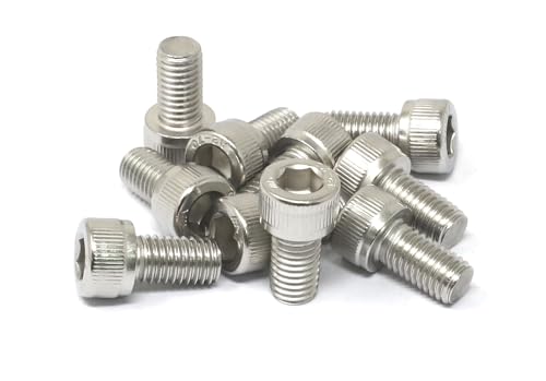 Image of iexcell 10 Pcs M10 x 18mm Thread Pitch 1.5 mm Stainless Steel 304 Hex Socket Head Cap Screws Bolts Kit