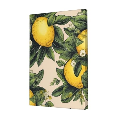 Impression sur toile HD haut de gamme motif citron LPSRTWE 30x45 cm