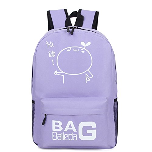 Sac à dos femme petites caricatures fraîches idéal étudiant et voyage
