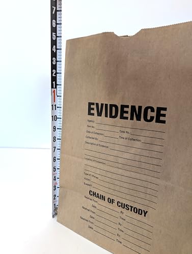 Crime Scene Paper Evidence Bag, Large 100pk