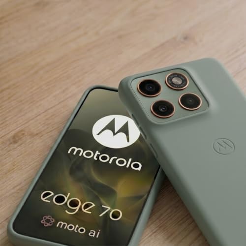 Image of Motorola Compatible with Moto Edge 70 Softmatte (TPEE) Back Cover Drop Tested Shock Proof Mobile Case for Men, Women, Boys and Girls with Camera Protection (Lily Pad)